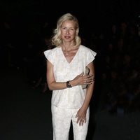 Anne Igartiburu en el front row del desfile de Couchel en Madrid Fashion Show Woman