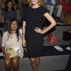 Elena Ballesteros en el front row del desfile de Andrés Sardá en Madrid Fashion Week primavera/verano 2017