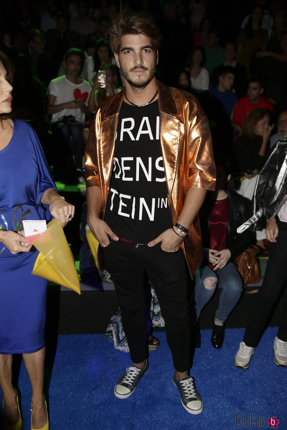 Jorge Díaz en el front row del desfile de Ágatha Ruiz de la Prada en Madrid Fashion Week primavera/verano 2017