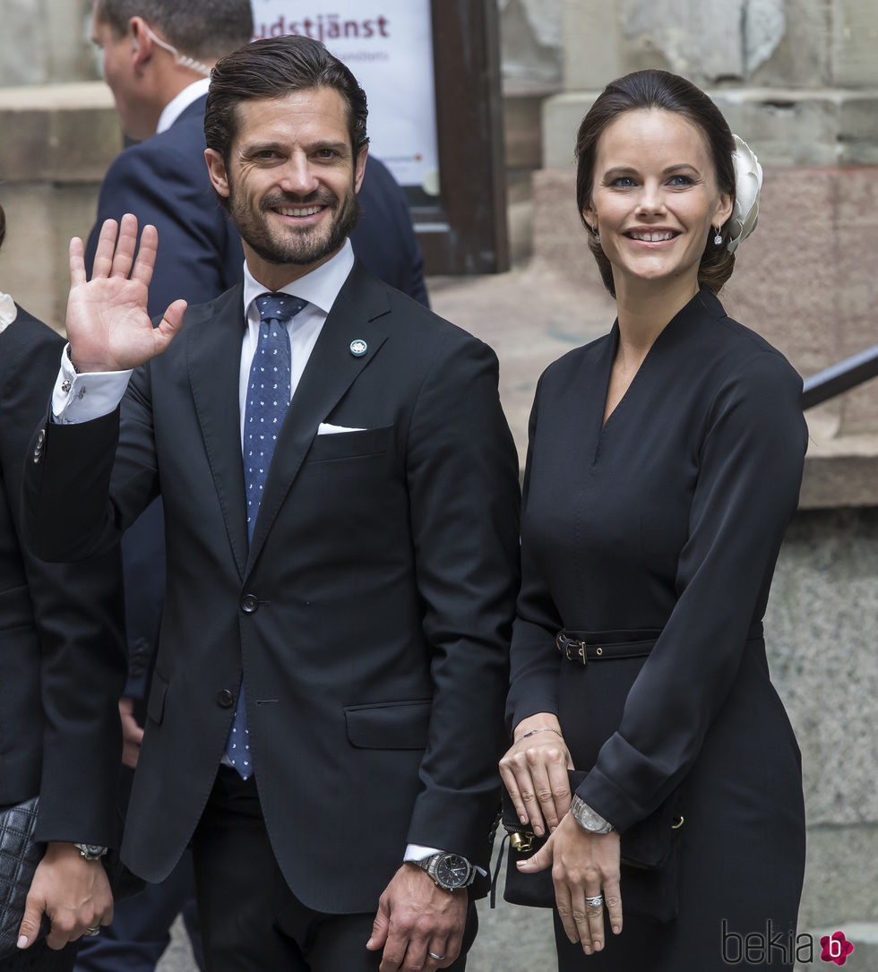 Carlos Felipe de Suecia y Sofia Hellqvist en la apertura del Parlamento 2016