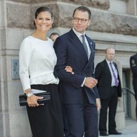 Victoria y Daniel de Suecia en la apertura del Parlamento 2016