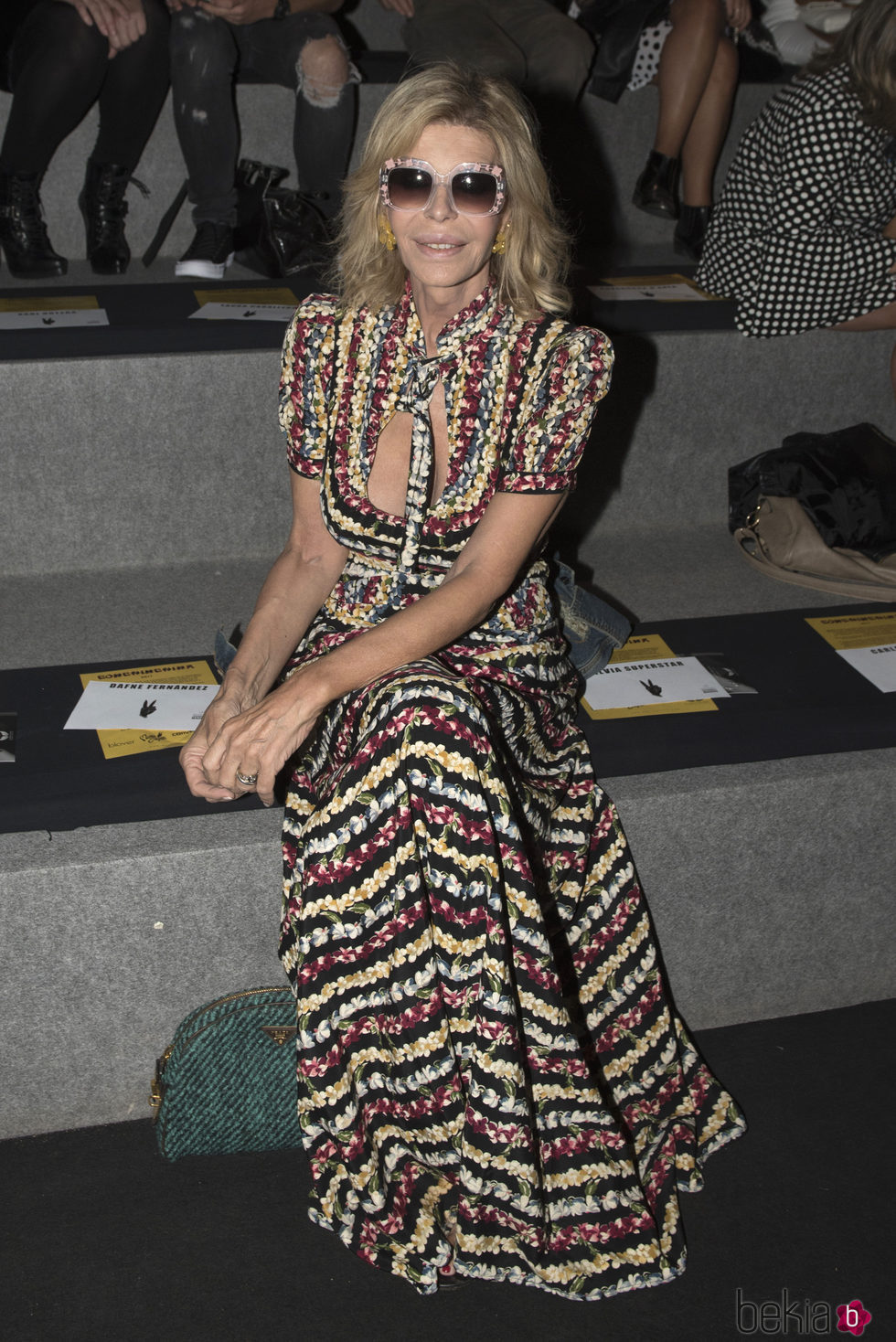 Bibiana Fernández en el desfile primavera/verano 2017 de Maya Hansen and Maria Escote en Madrid Fashion Week