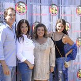 Carlos Pombo, Ivonne Reyes y Mónica Hoyos con Terelu Campos en su 51 cumpleaños