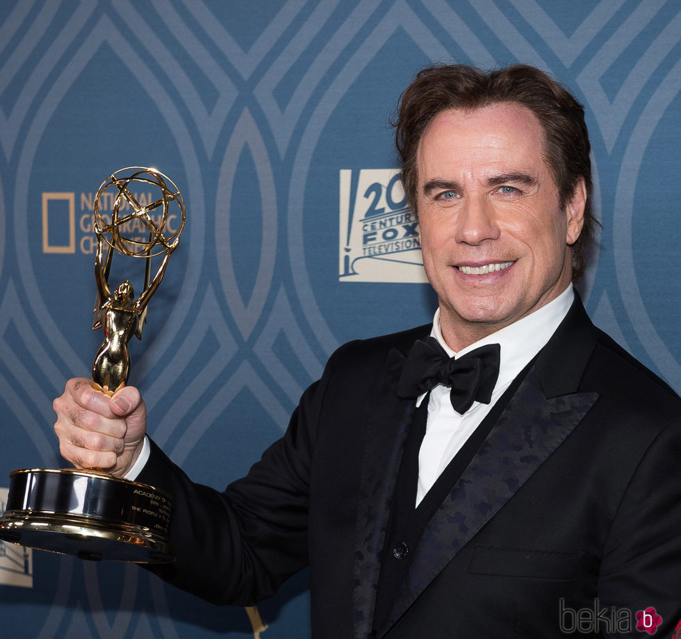 John Travolta en la fiesta tras los Premios Emmy 2016