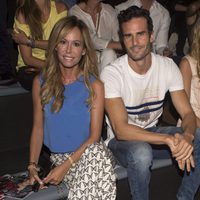 Lara Dibildos con Pablo Marqués y Anna Barrachina en  la MBFWM16