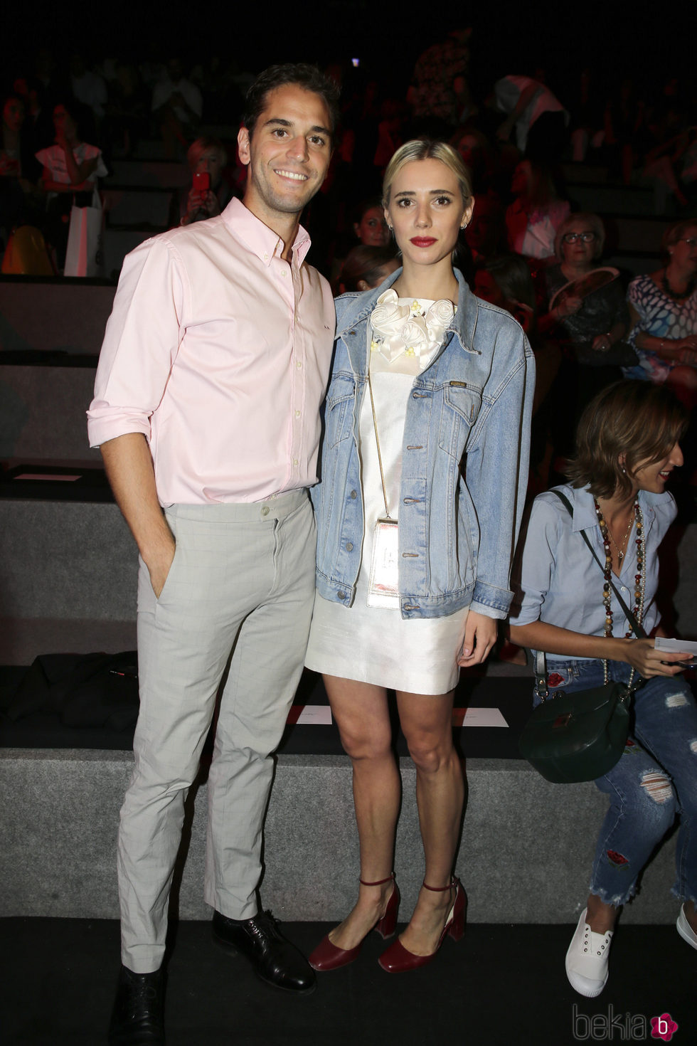 Lulu Figueroa y Adrián Saavedra en el desfile de 2NDSkin colección primavera/verano 2017 en la Madrid Fashion Week