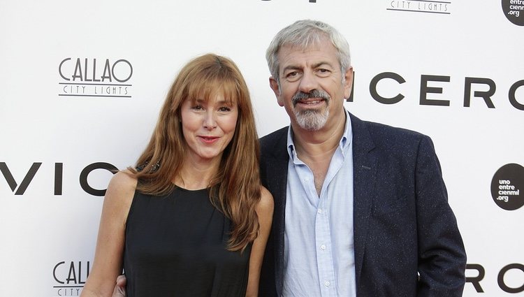 Carlos Sobera y Patricia Santamarina en el estreno del documental 'Soy uno entre cien mil'