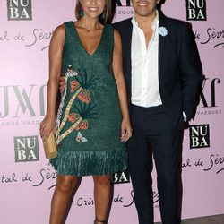 Jorge Vázquez con Paula Echevarría en la fiesta de presentación de su colección 'Mogambo'