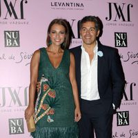 Jorge Vázquez con Paula Echevarría en la fiesta de presentación de su colección 'Mogambo'