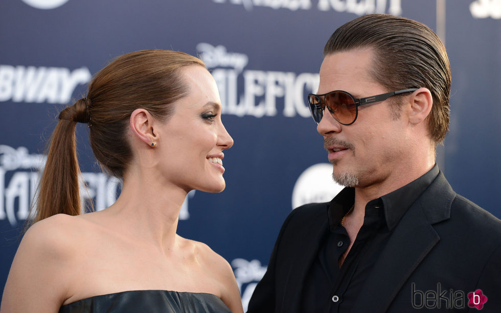 Brad Pitt y Angelina Jolie en la premiere de 'Maleficent' en Los Ángeles