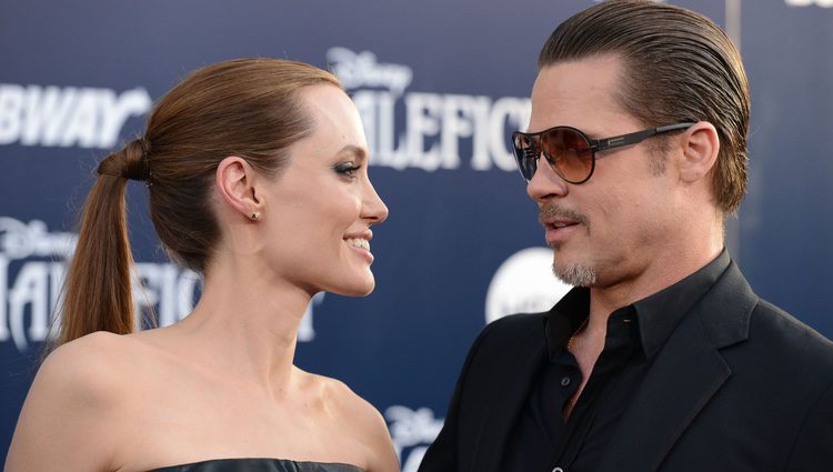 Brad Pitt y Angelina Jolie en la premiere de 'Maleficent' en Los Ángeles