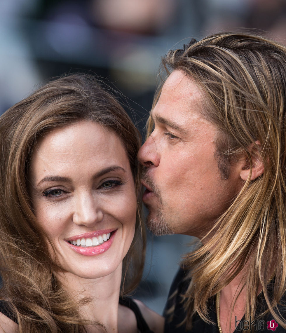 Brad Pitt y Angelina Jolie en la Premiere de 'World War Z' en Londres