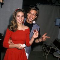 Brad Pitt y Shalane McCall en 1988