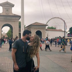 Yoli y Jonathan ('GH 15') en la Feria de Albacete