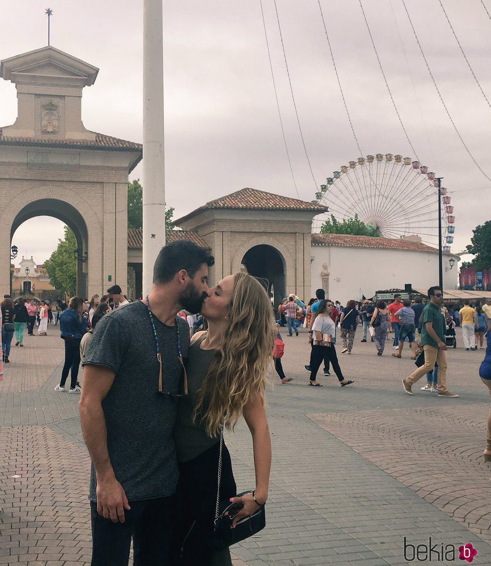 Yoli y Jonathan ('GH 15') en la Feria de Albacete