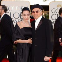 Angelina Jolie y Billy Bob Thornton en los Globos de Oro de 2002