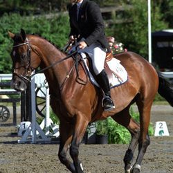 Marta Luisa de Noruega montando a caballo