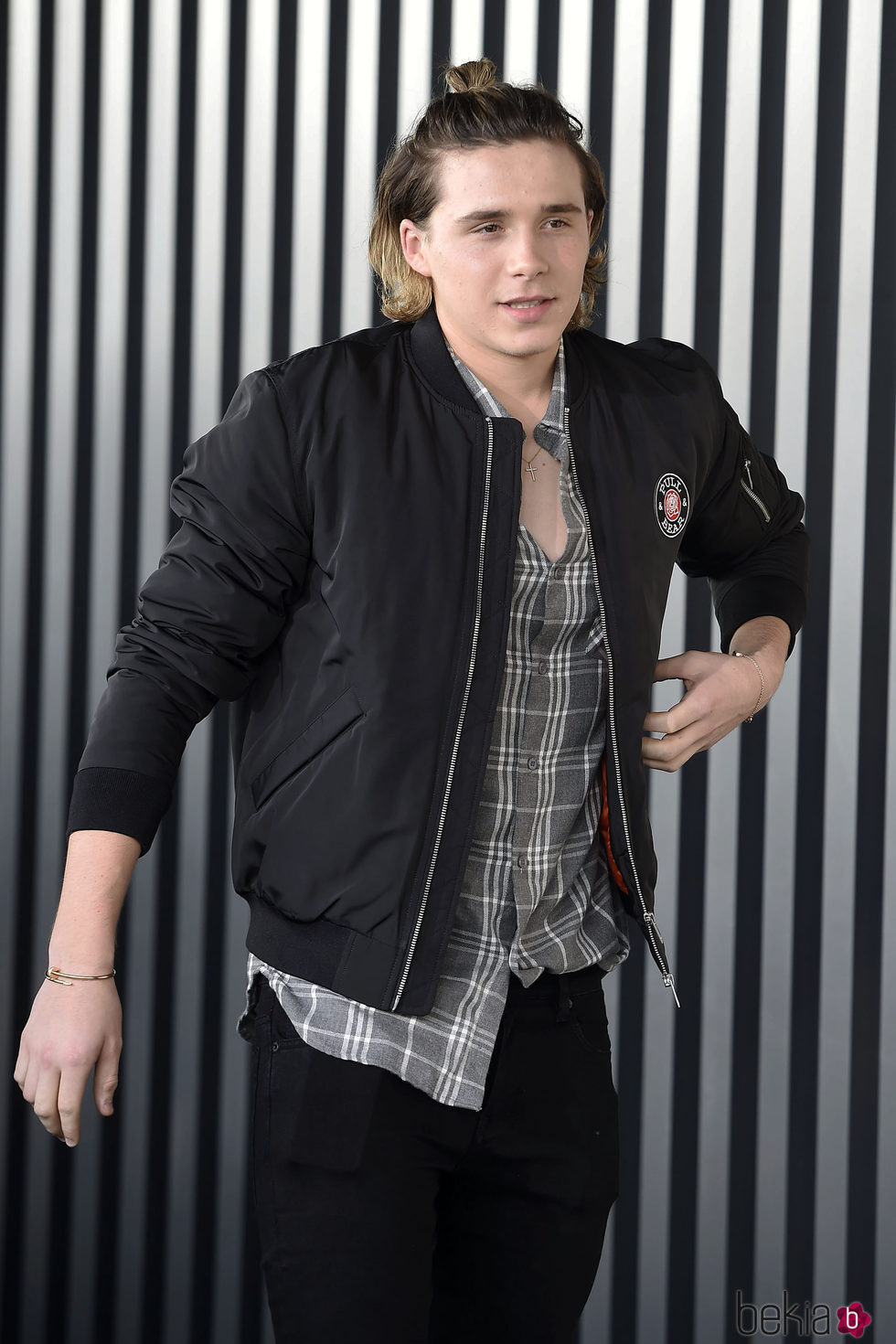 Brooklyn Beckham en el 25 aniversario de Pull&Bear