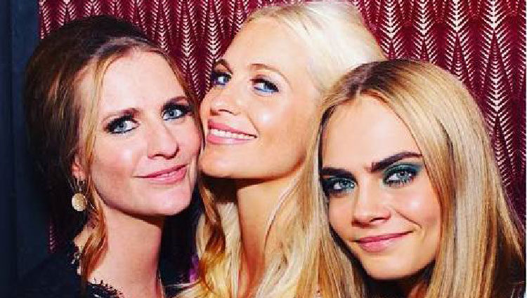 Cara, Chloe y Poppy Delevingne de fiesta