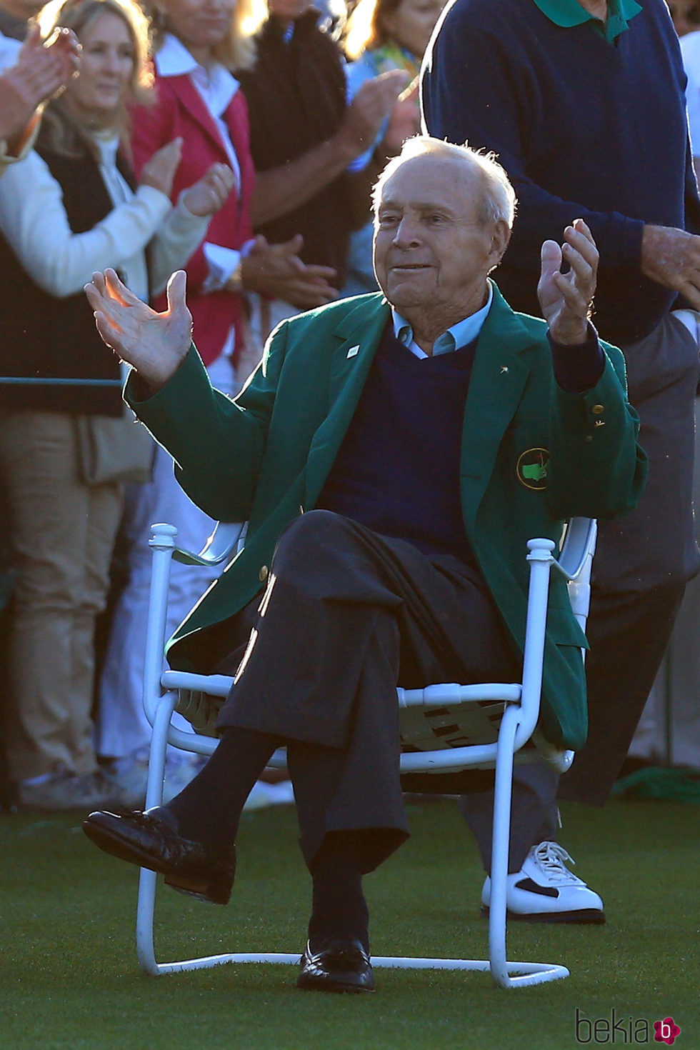 Arnold Palmer en la primera ronda del Torneo Masters