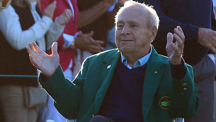 Arnold Palmer en la primera ronda del Torneo Masters