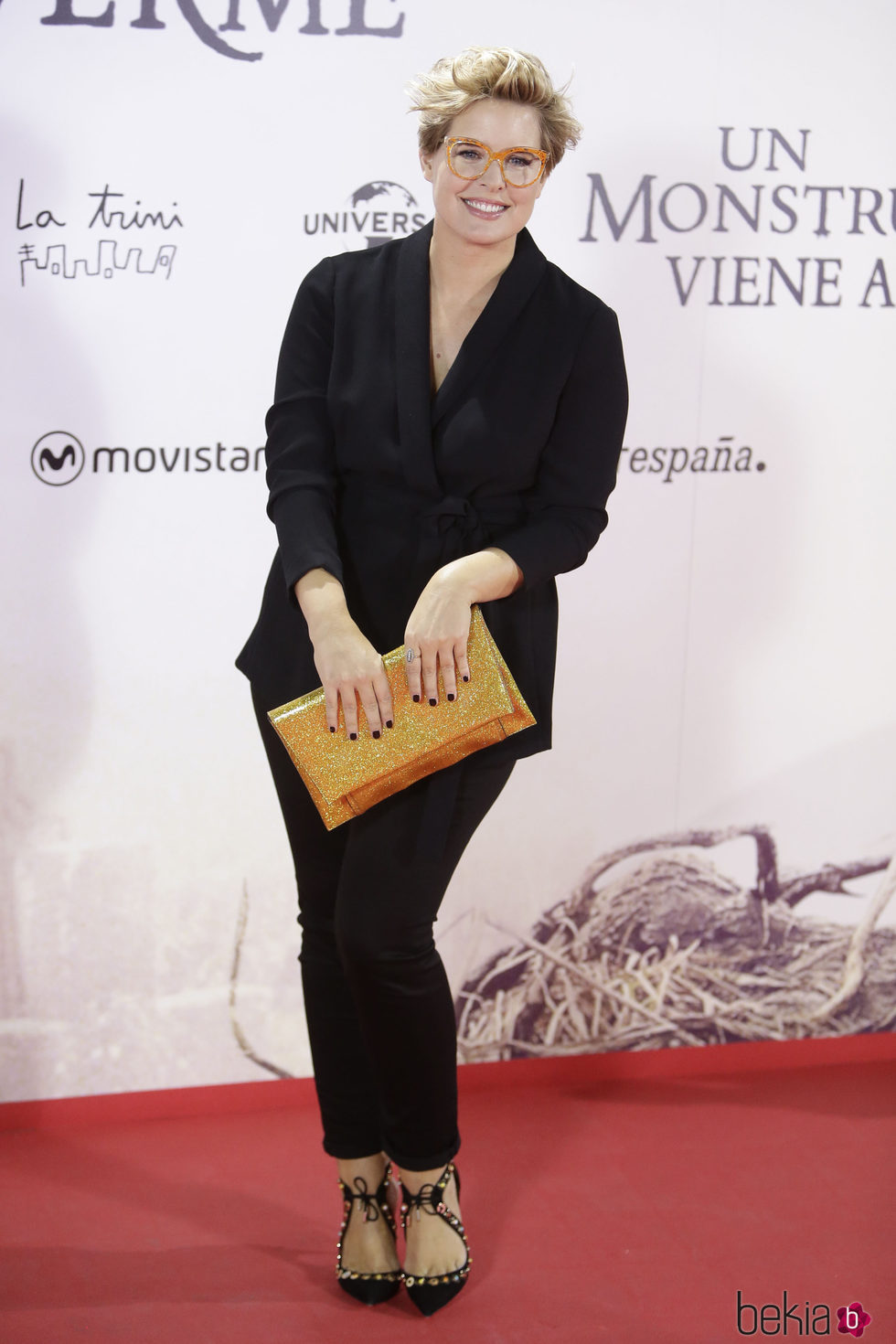 Tania Llasera en el estreno de 'Un monstruo viene a verme'