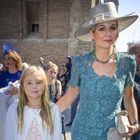 Máxima de Holanda y Ariane en el bautizo de Carlos de Borbón y Parma