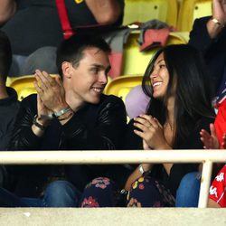 Louis Ducruet y Marie Chevalier en la Champions League 2016/ 2017