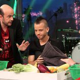 David Muñoz comiendo los platos de 'El hormiguero'