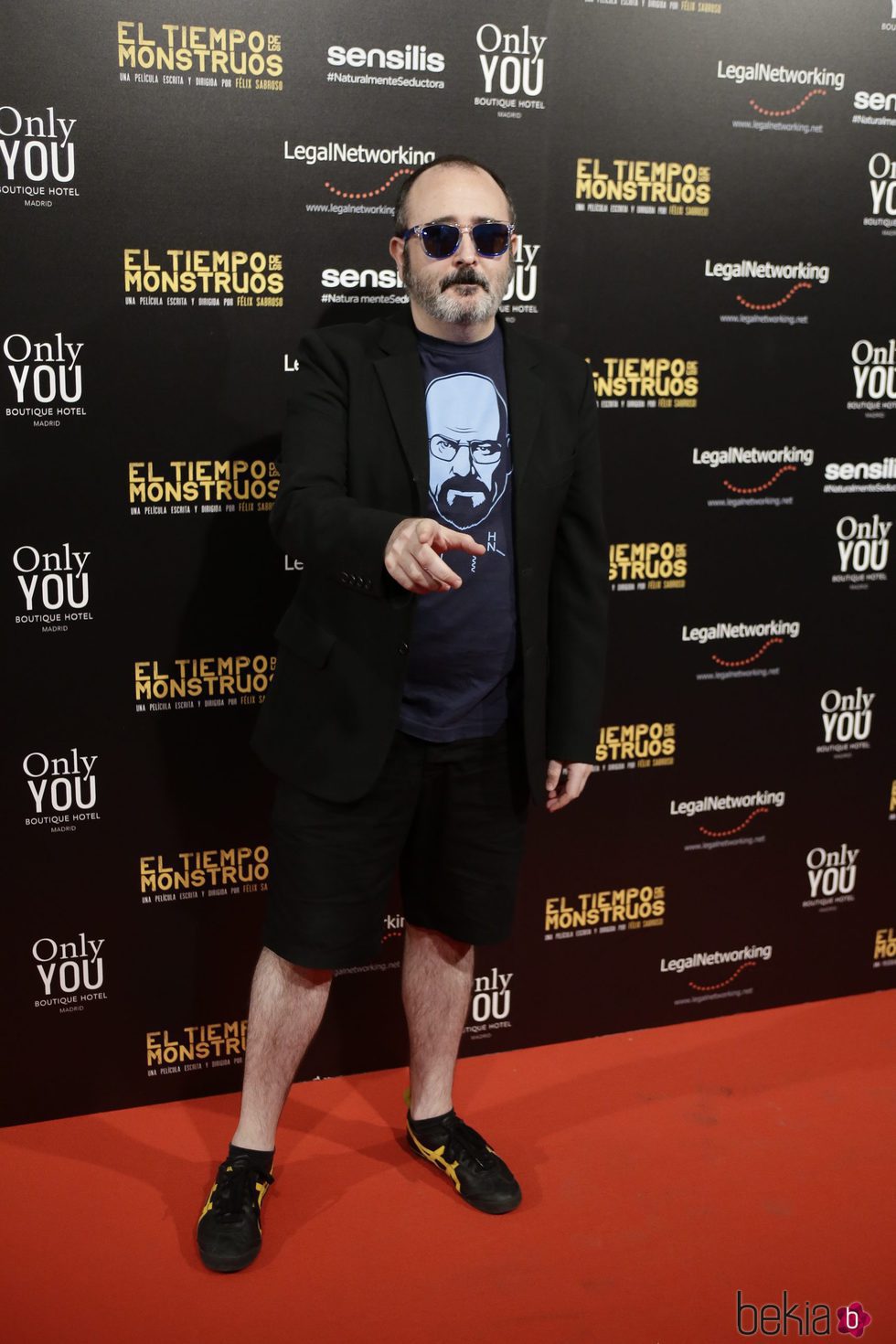 Carlos Areces en el estreno de la película 'El tiempo de los monstruos'