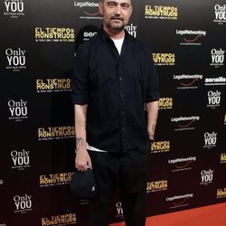 David Delfín en el estreno de la película 'El tiempo de los monstruos'