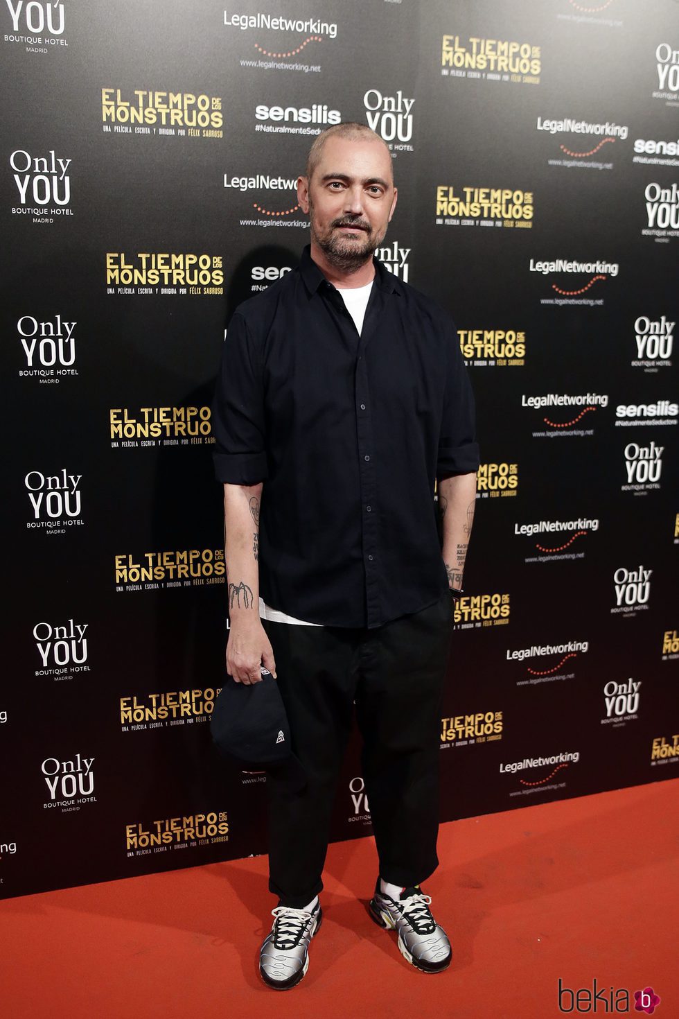 David Delfín en el estreno de la película 'El tiempo de los monstruos'