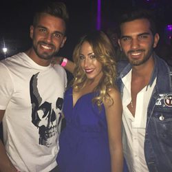 Steisy en su cumpleaños junto a Cristian y Suso