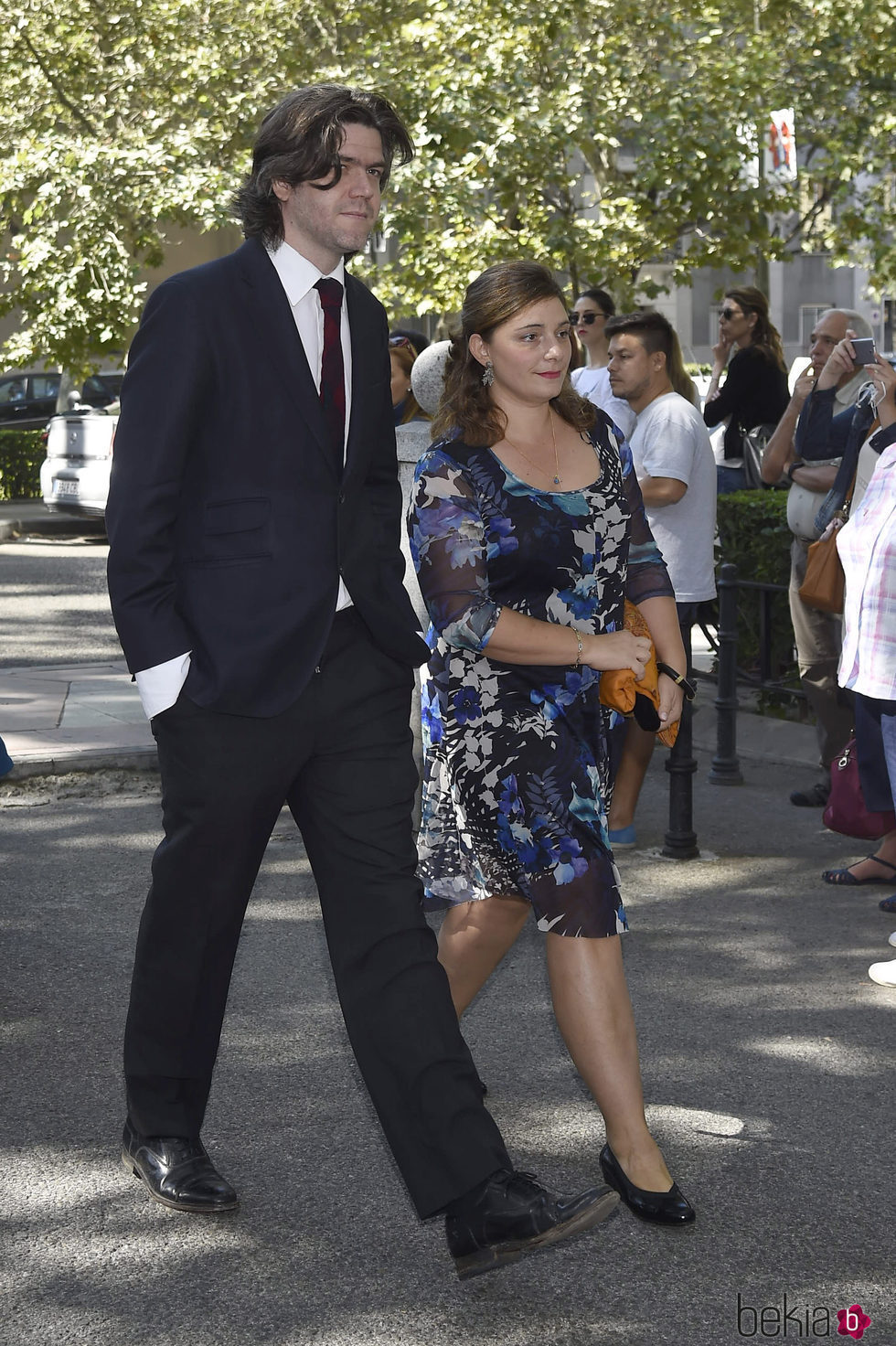 Jacobo Fitz James y Asela Pérez Becerril en la boda de Luis Martínez de Irujo y Adriana Martín