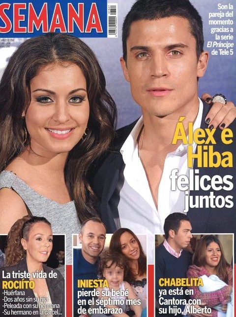 Álex González e Hiba Abouk, felices juntos en la portada de Semana