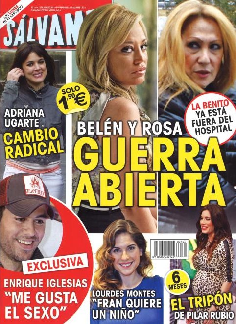 Guerra abierta entre Belén Esteban y Rosa Benito en la revista 'Sálvame'