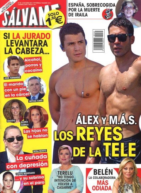 Sálvame elige reyes de la tele a Álex González y Miguel Ángel Silvestre