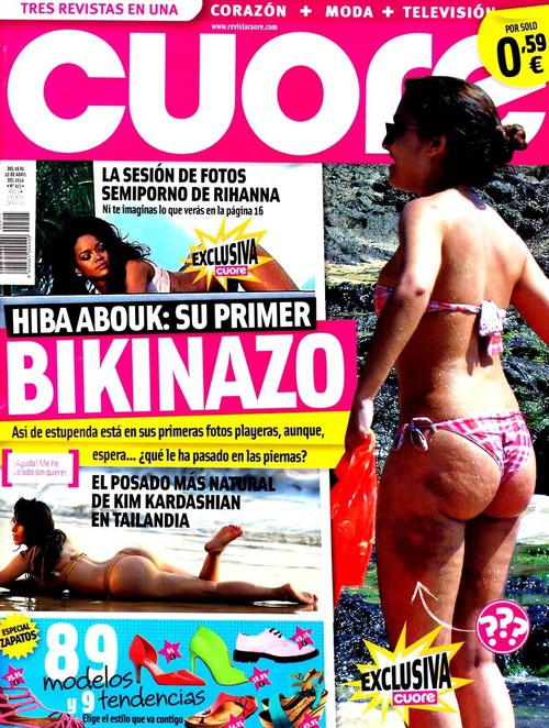 Las primeras fotos en bikini de Hiba Abouk en Cuore