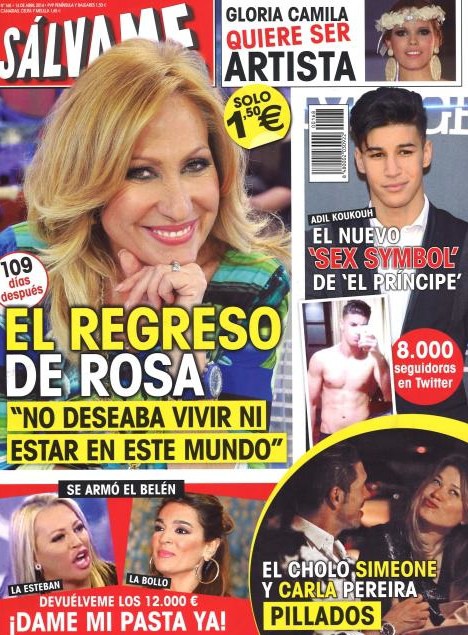 Sálvame lleva a su portada el regreso de Rosa Benito