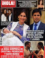 ¡Hola! entra en el bautizo de la hija de Fran Rivera y Lourdes Montes