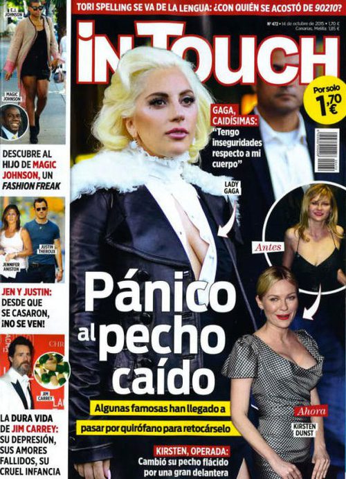 El pánico de las celebrities al pecho caído en In Touch