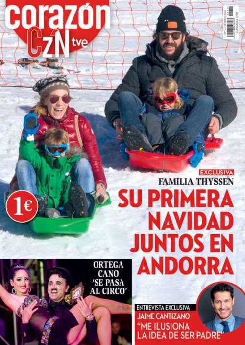 La familia Thyssen en la portada de la revista Corazón