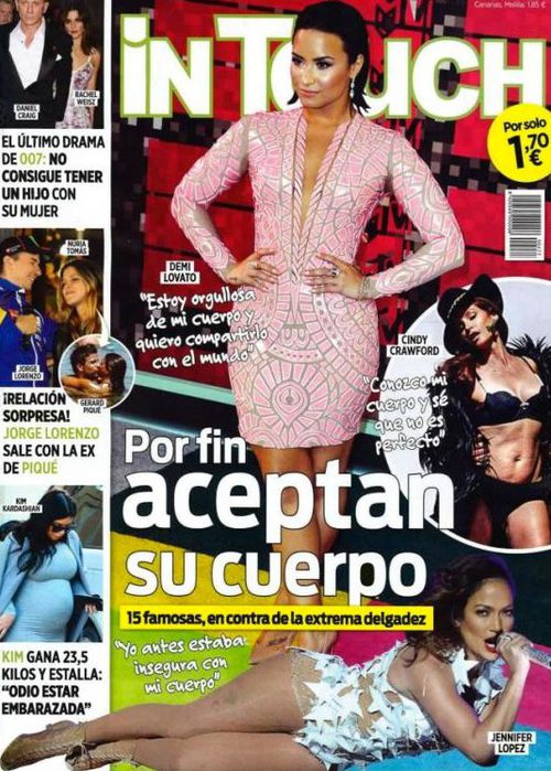 Las famosas por fin aceptan su cuerpo en la revista In Touch