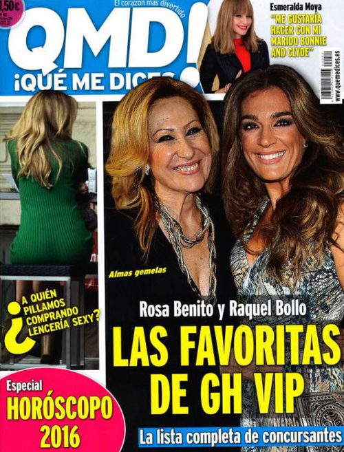 Rosa Benito y Raquel Bollo en la portada de QMD!