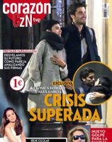 Véronica Echegui y Álex García en la portada de Corazón