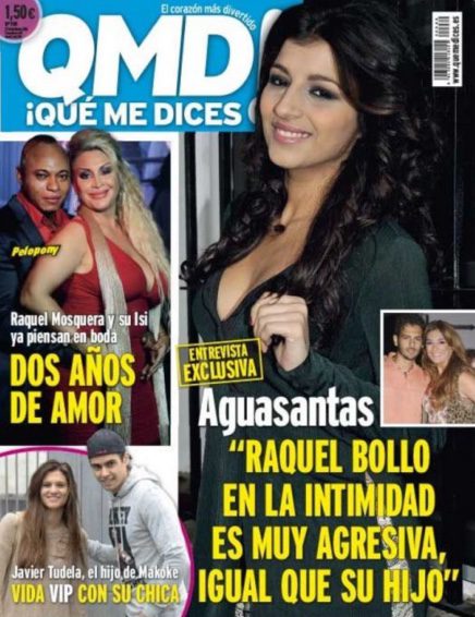 Aguasantas habla de Raquel Bollo en la revista QMD