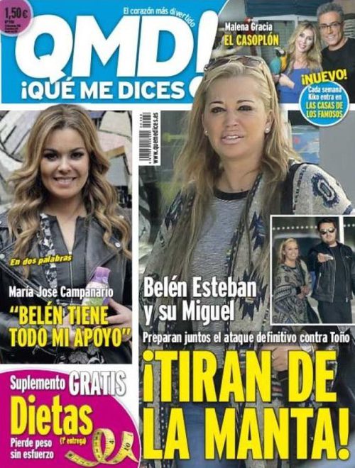 Belén Esteban y su Miguel en la portada de QMD!