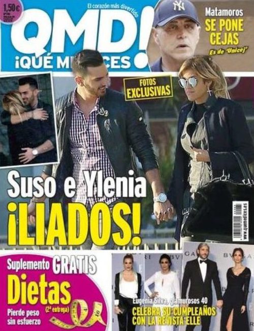 Suso e Ylenia en la portada de la revista QMD!