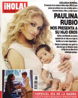 Paulina Rubio presenta a su hijo Eros en ¡Hola!