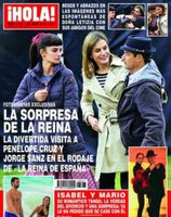 La visita de la Reina Letizia al rodaje de 'La reina de España' en ¡Hola!